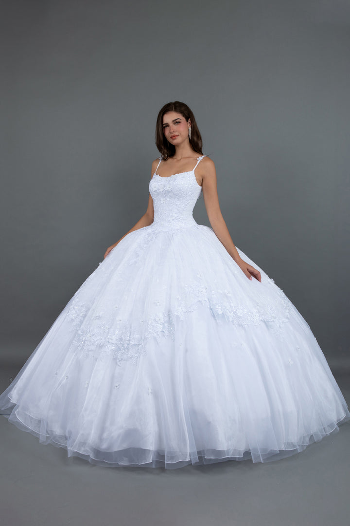 Applique Sleeveless Ball Gown by Juliet JT1496HW