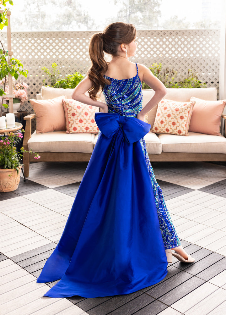 Girl's Overskirt Jumpsuit by Rachel Allan 10286