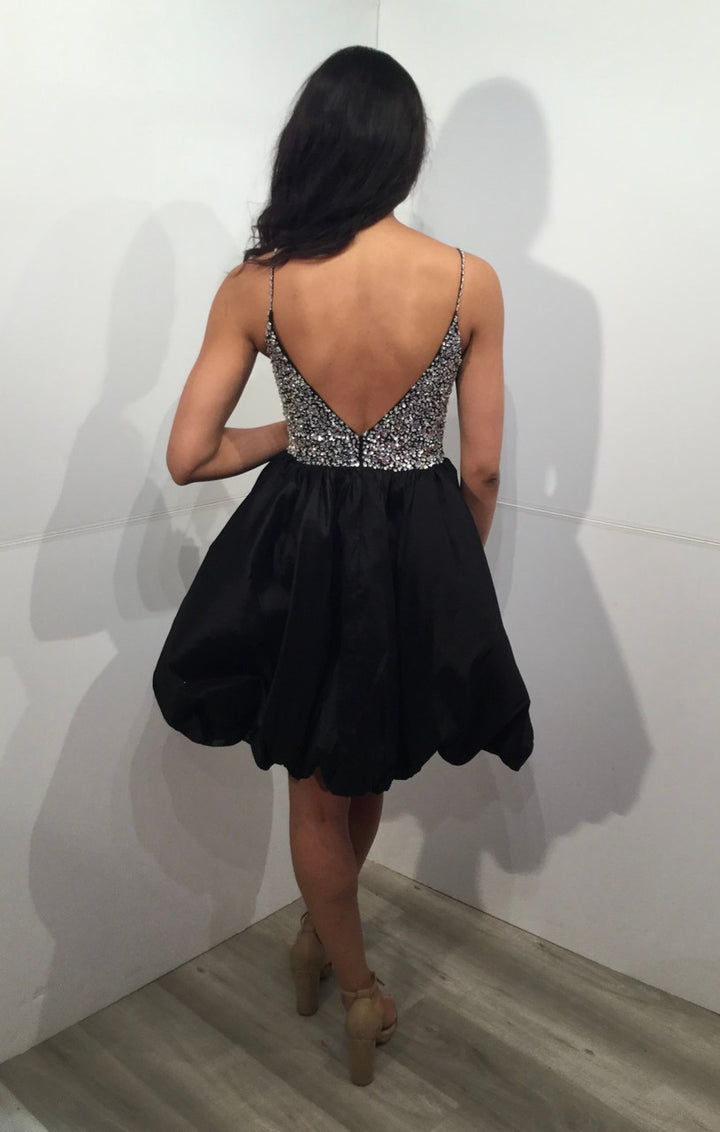 Taffeta Short Sleeveless A-line Dress by Jovani 23561