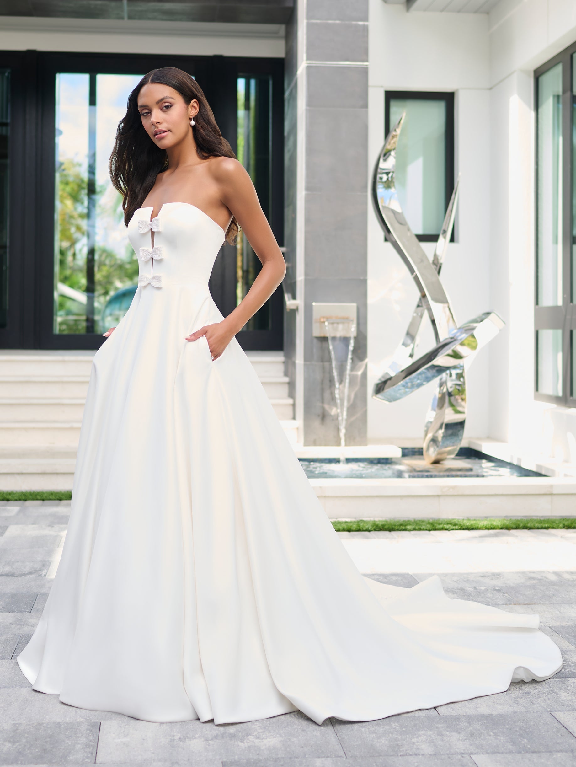 Satin Strapless Bridal Ball Gown by Adrianna Papell 31311 – ABC Fashion Satin Strapless Bridal Ball Gown by Adrianna Papell 31311 – ABC Fashion