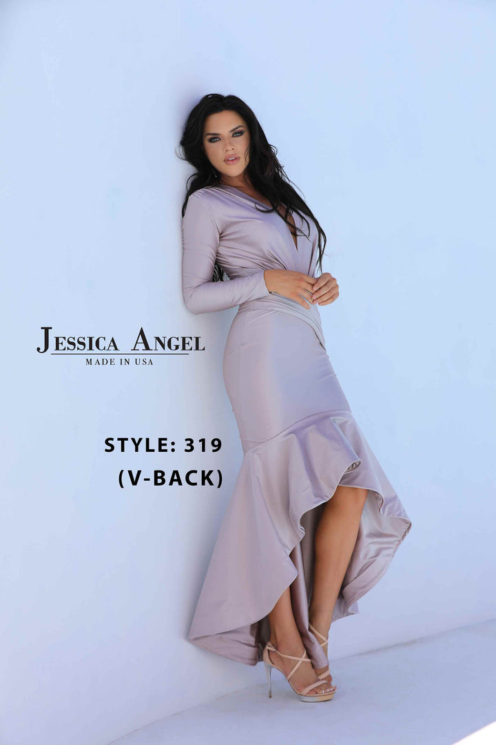 Jersey Long Sleeve Midi Dress by Jessica Angel 319