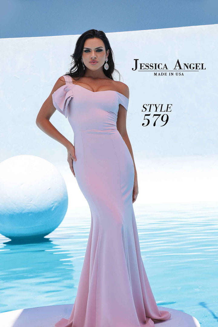 Odessa Fitted One Shoulder Gown by Jessica Angel 579