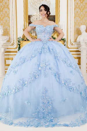Cinderella Couture 8125J Long Prom Dress - PromGirl Blue / Small Cinderella Couture 8125J Long Prom Dress - PromGirl Blue / Small