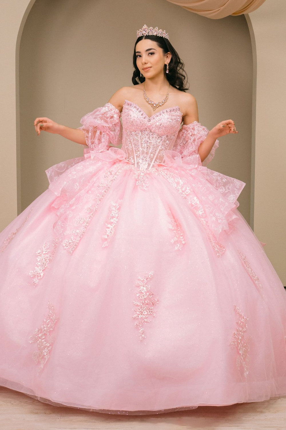 pink cinderella dress HOT SATIN GOWN Let her imagination soar as she twirls and dances in this magical outfit Pink Cinderella Dress Inspired Ballgown