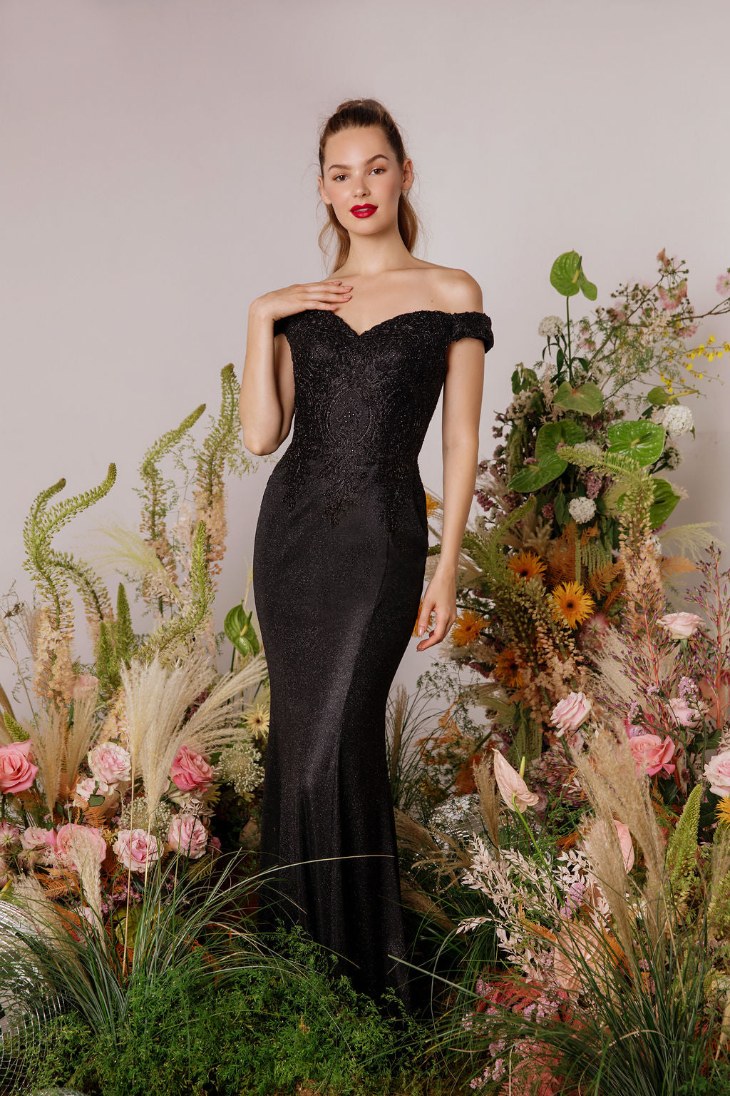 Metallic Glitter Off Shoulder Gown by Eureka 9306 ABC Fashion Metallic Glitter Off Shoulder Gown by Eureka 9306 ABC Fashion