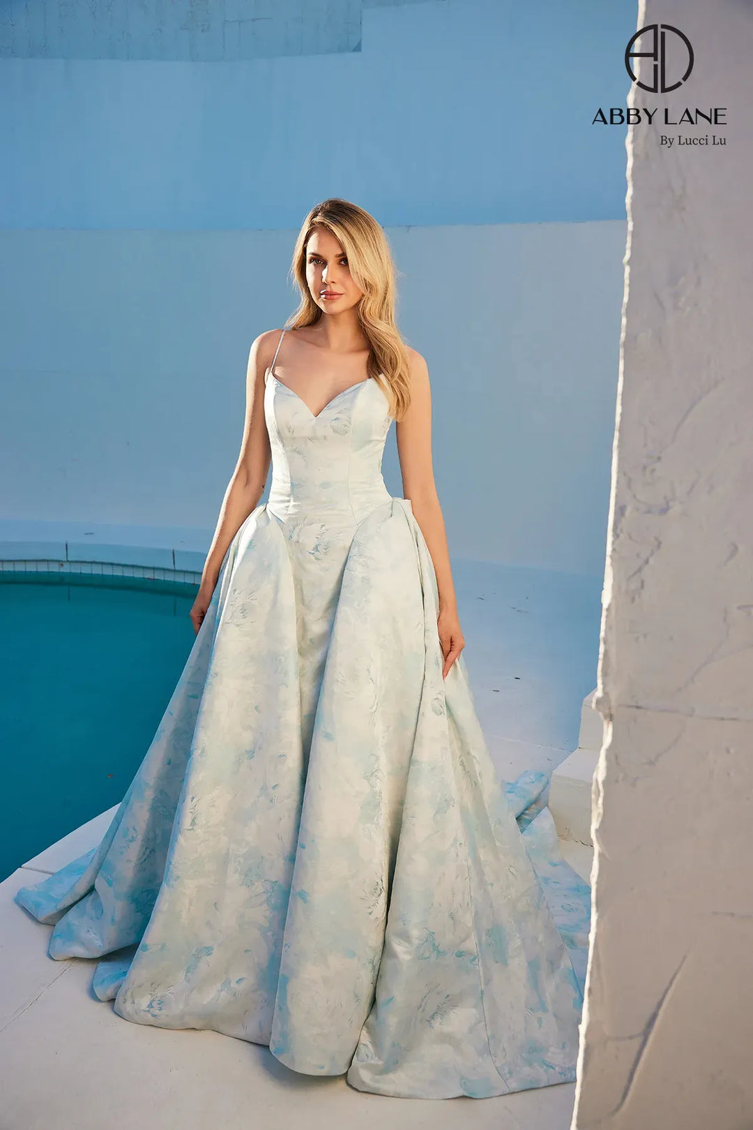 Brocade Sleeveless Bridal Gown by Abby Lane 97282