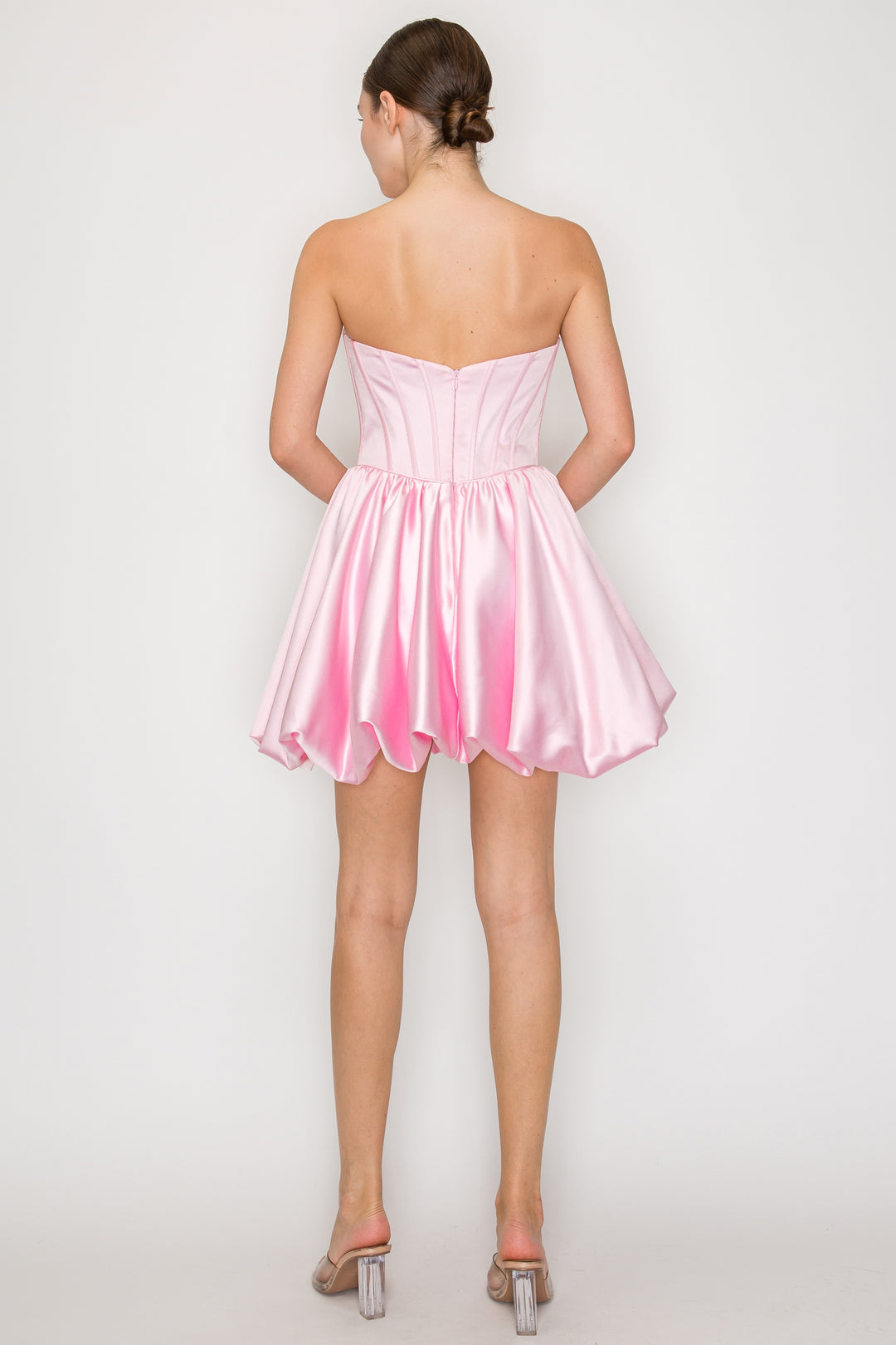Short Strapless Bubble Dress by Poly USA 9952