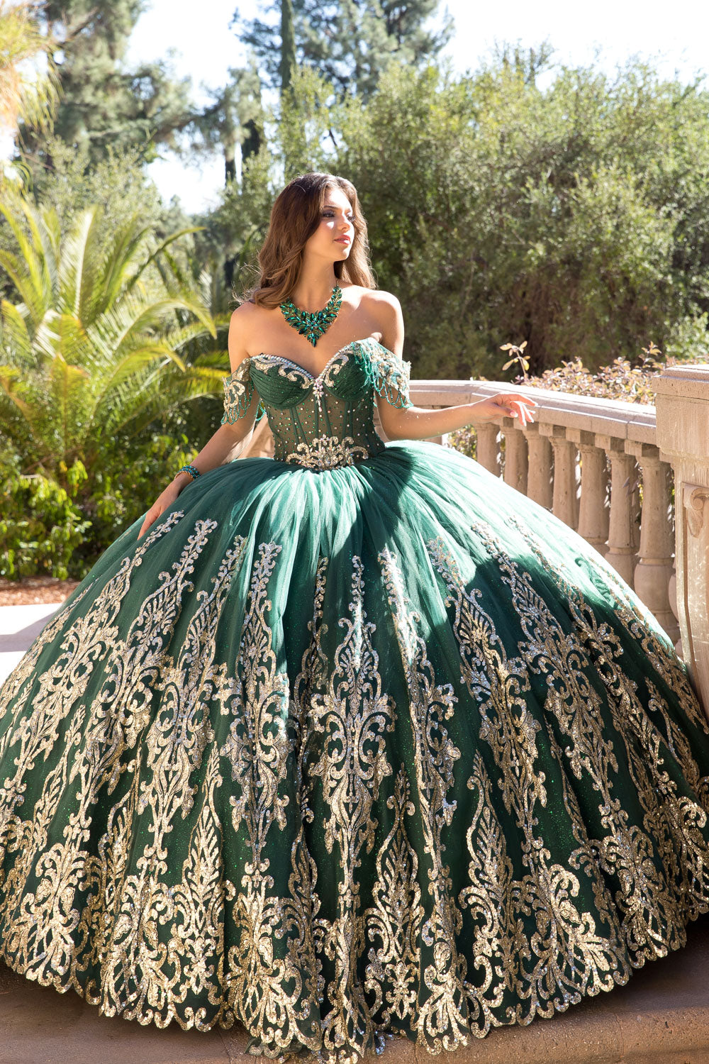 princess long sleeve dress Off Shoulder Long Sleeve Ball Gown by Petite Adele PQ1065