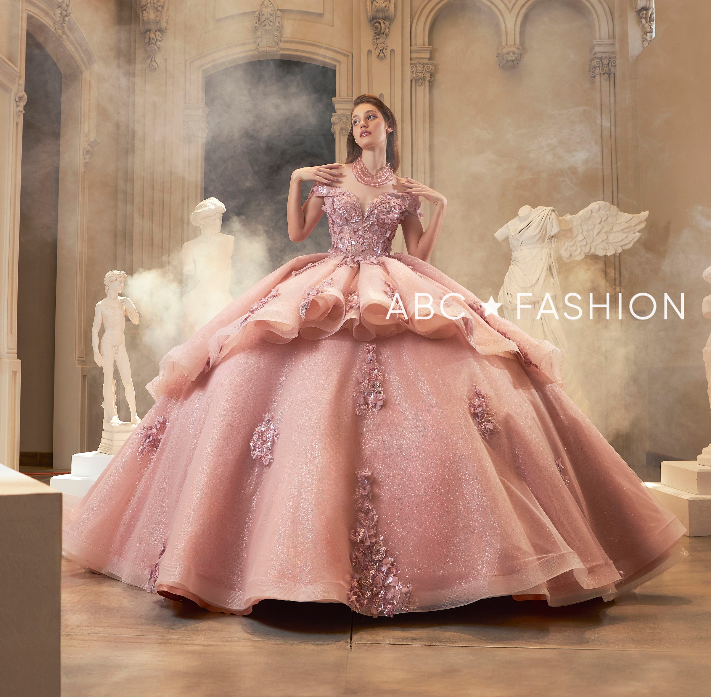 Off Shoulder Quinceanera Dress by Ragazza EV60-660 – ABC Fashion