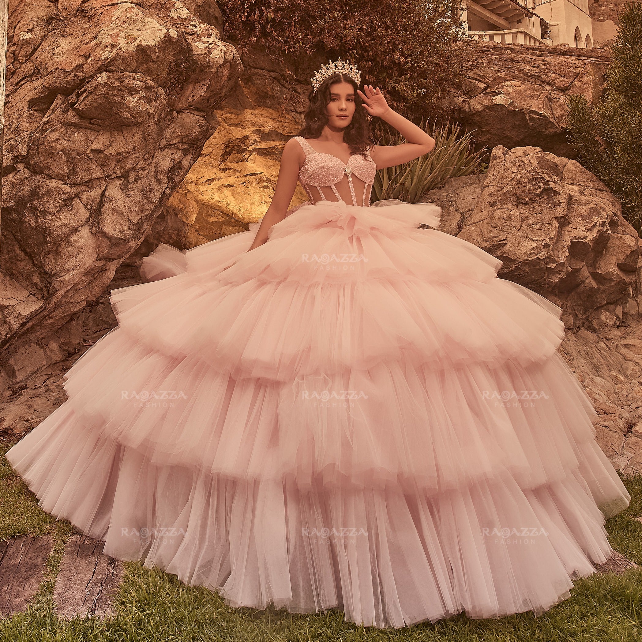 Vestido de Quinceañera Manga Larga Ragazza Fashion Solstice - EV88-688 main image 1