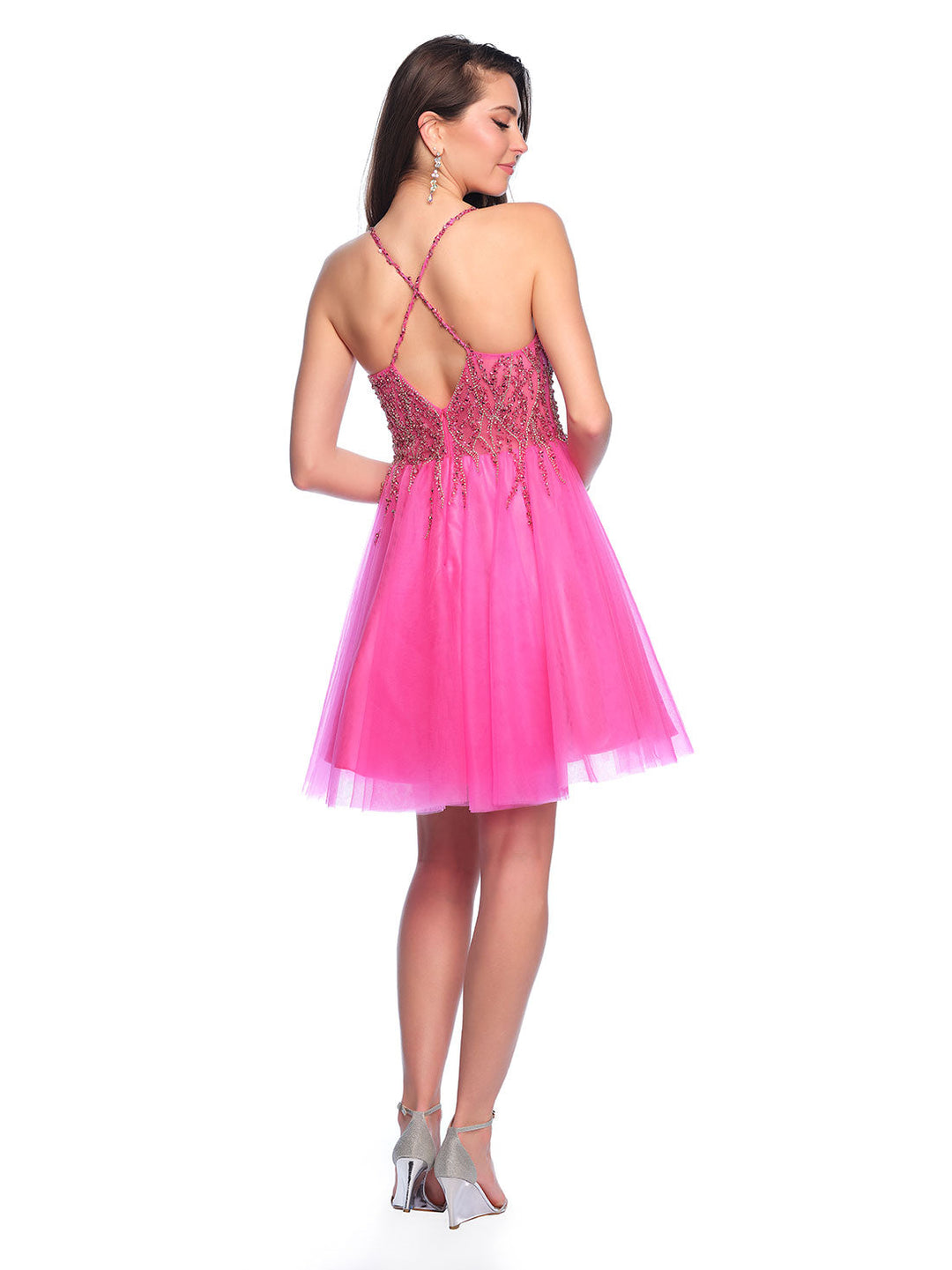 Short Cocktail Dress by Dave and Johnny 11764