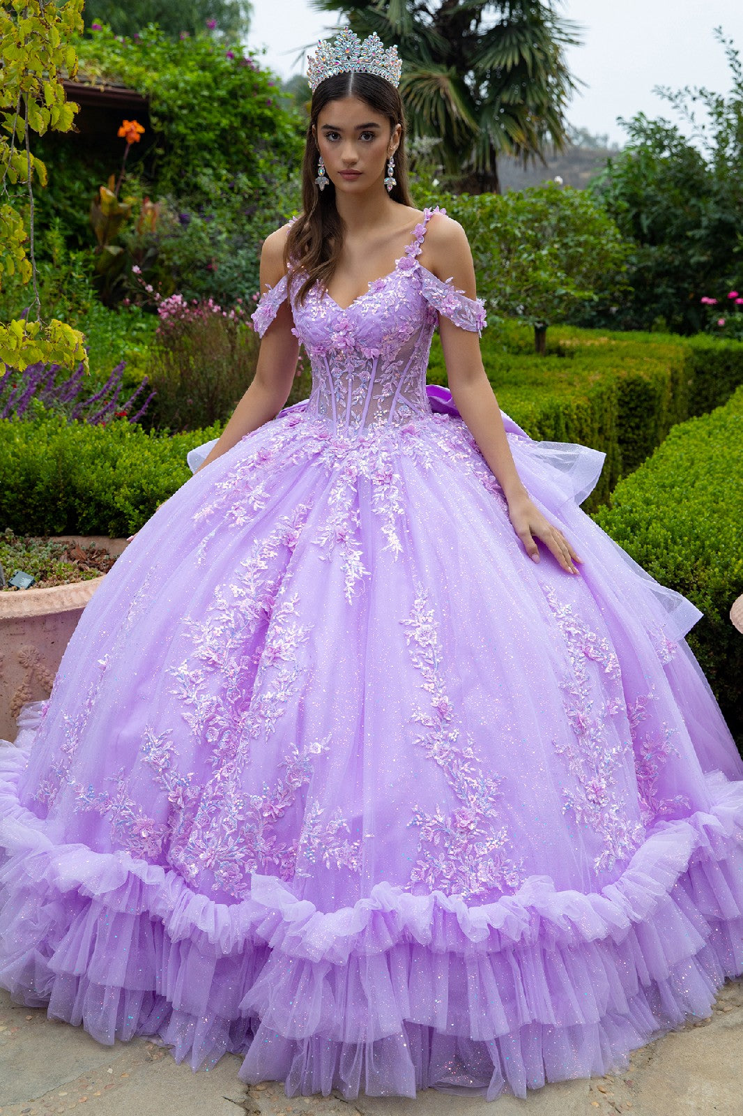 Off Shoulder Ruffled Ball Gown by GLS Gloria GL3520 – ABC Fashion