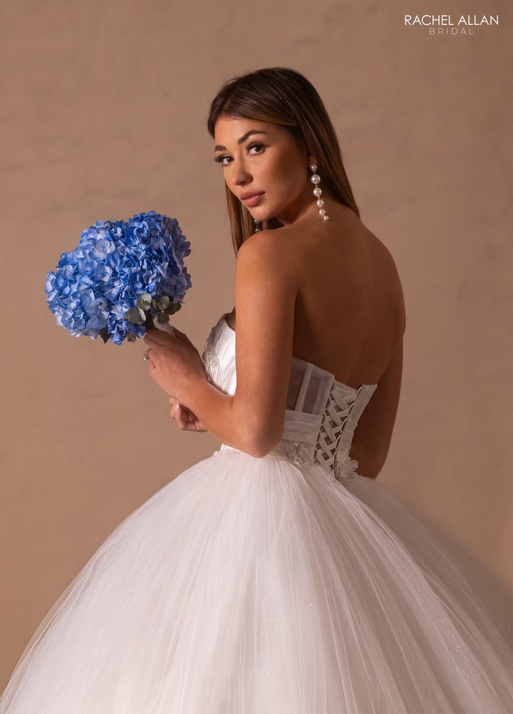 Strapless Bridal Ball Gown by Rachel Allan RB6182