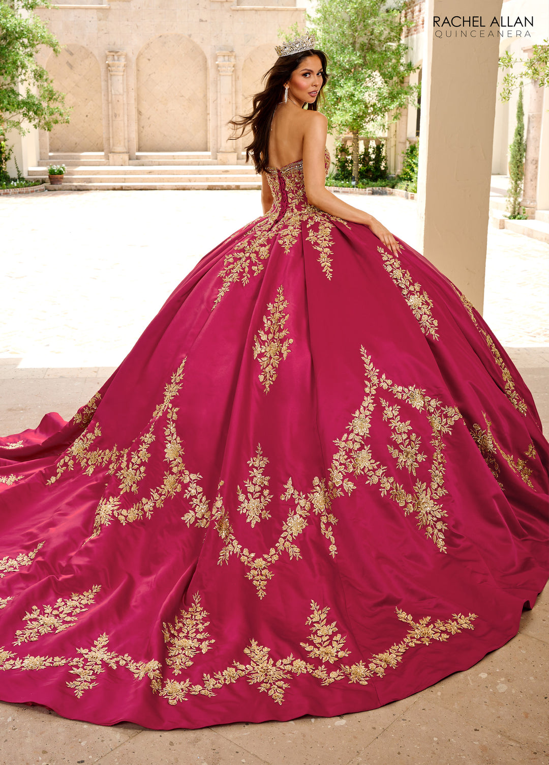 Long Sleeve Quinceanera Dress by Rachel Allan RQ2217