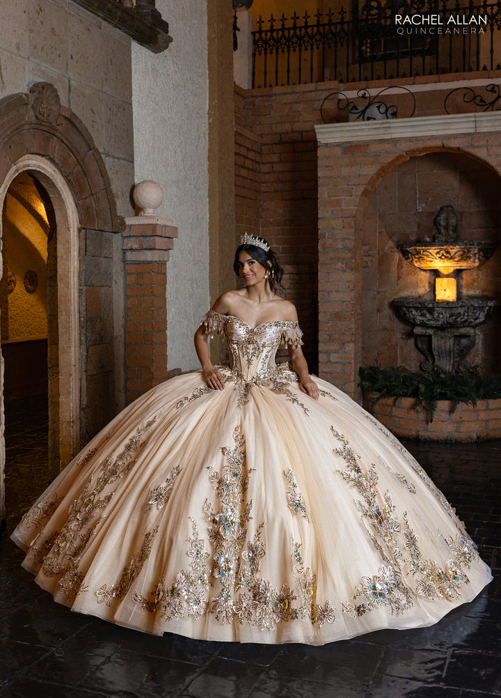Off Shoulder Quinceanera Dress by Rachel Allan RQ2228