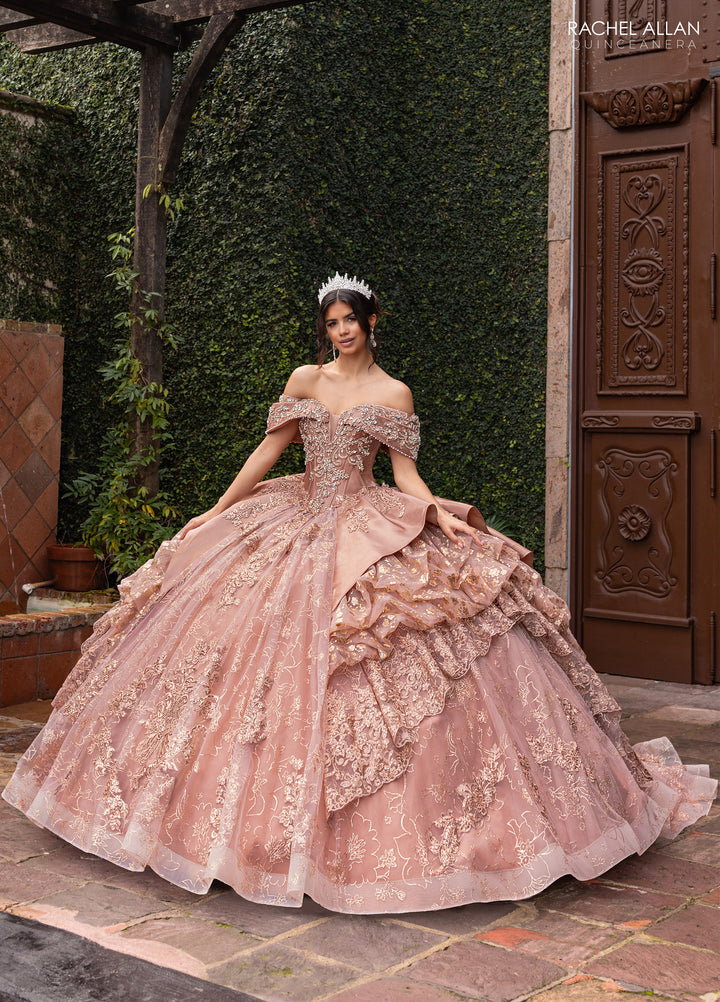 Off Shoulder Quinceanera Dress by Rachel Allan RQ6001