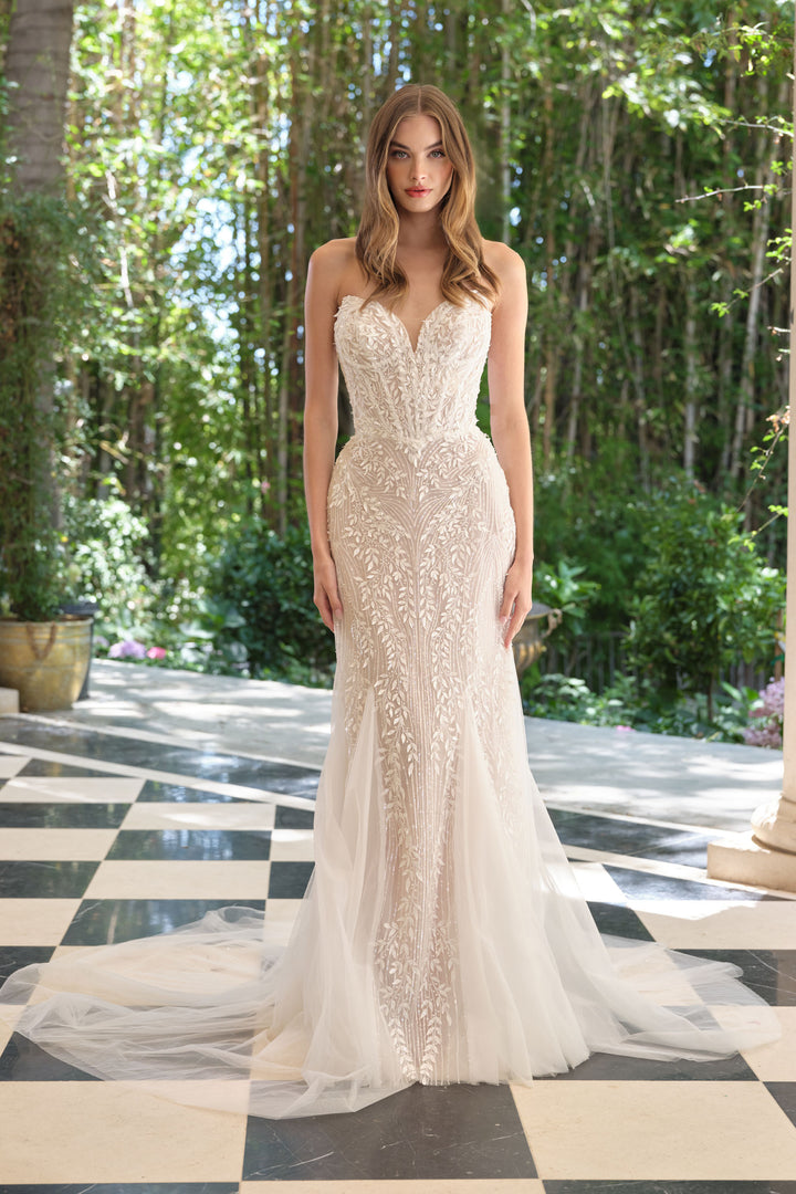 Strapless Bridal Mermaid Dress by Ladivine WL060