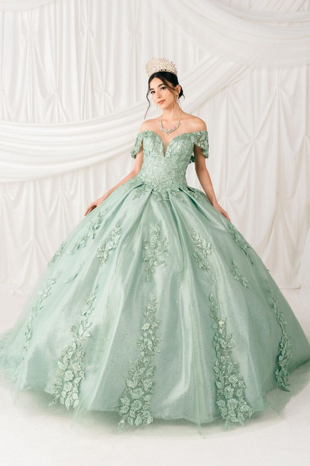 Cinderella Couture 8045J Long Prom Dress