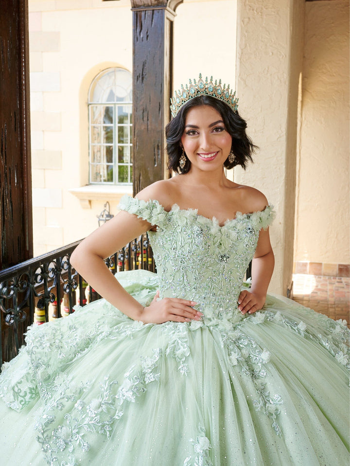 Applique Off Shoulder Quinceanera Dress by House of Wu 26080