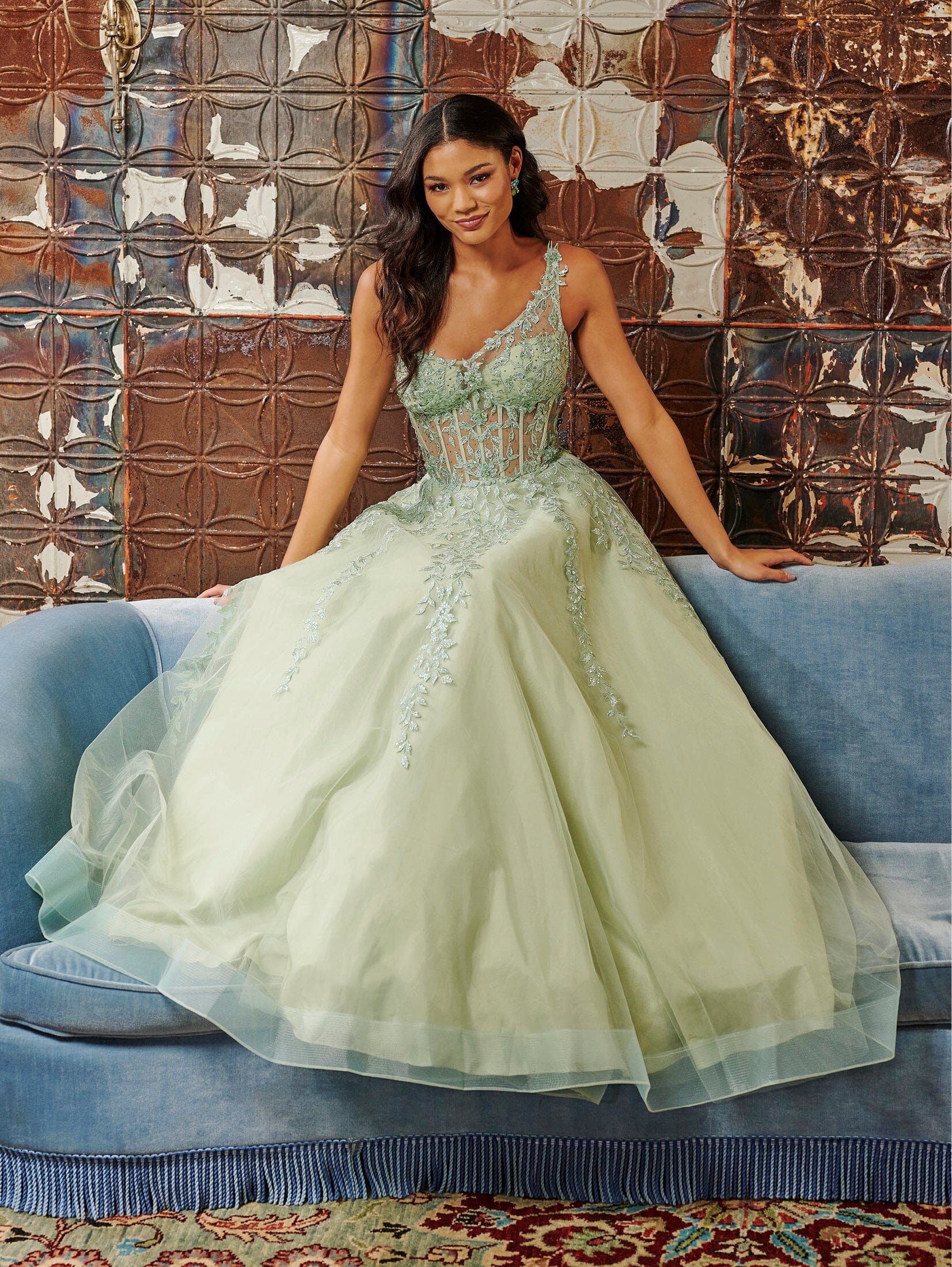 one sleeve corset dress Black One Shoulder Corset Tiered Long Prom Dress with Ruffles MD092804   Dressmeet
