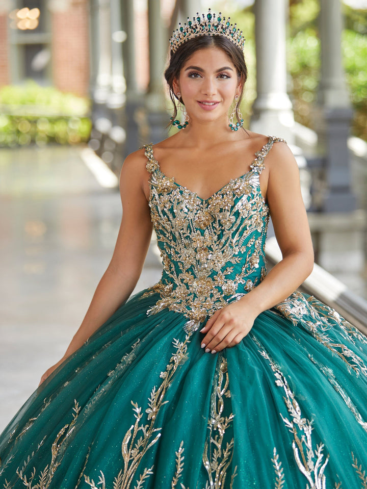 Applique Sleeveless Quinceanera Dress by House of Wu 26050