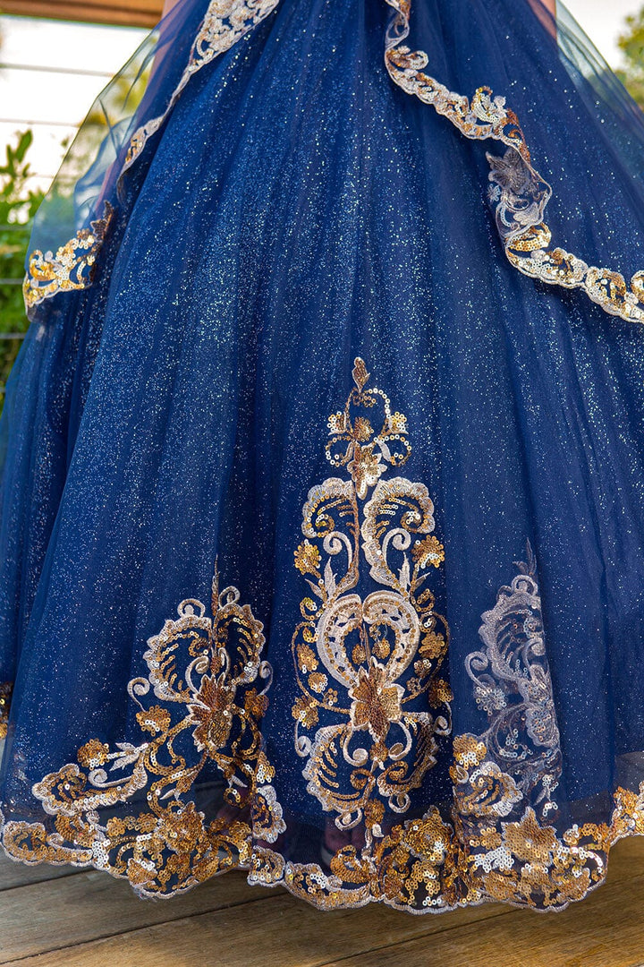 Girls Applique Sleeveless Gown by Cinderella Couture 5163