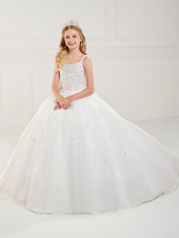 Girls Beaded Sleeveless Gown by Tiffany Princess 13739
