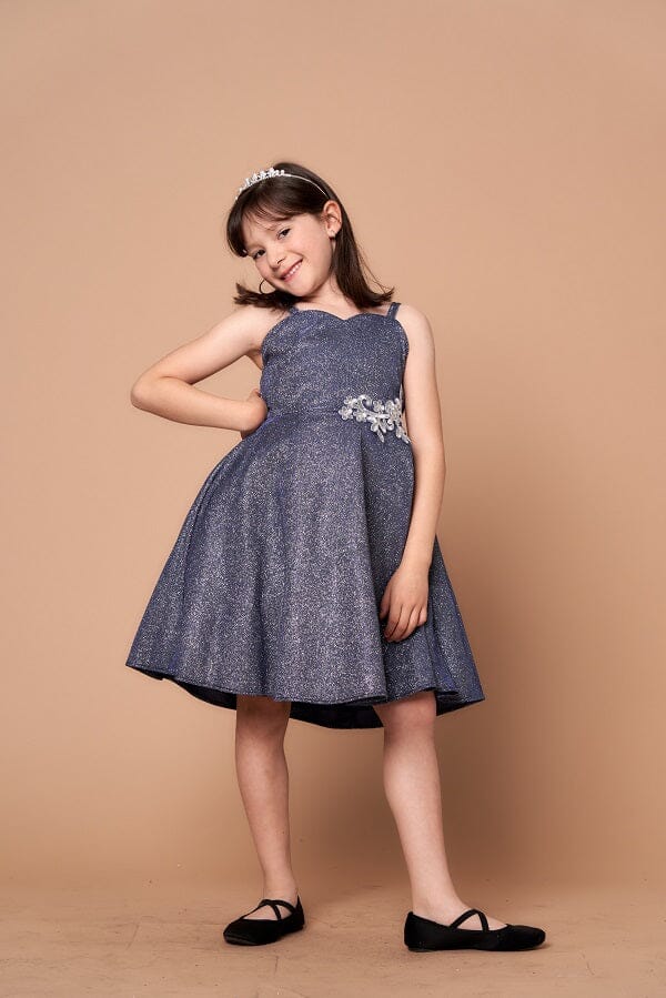 Girls Glitter Sleeveless Short Dress by Calla D818 – ABC Fashion