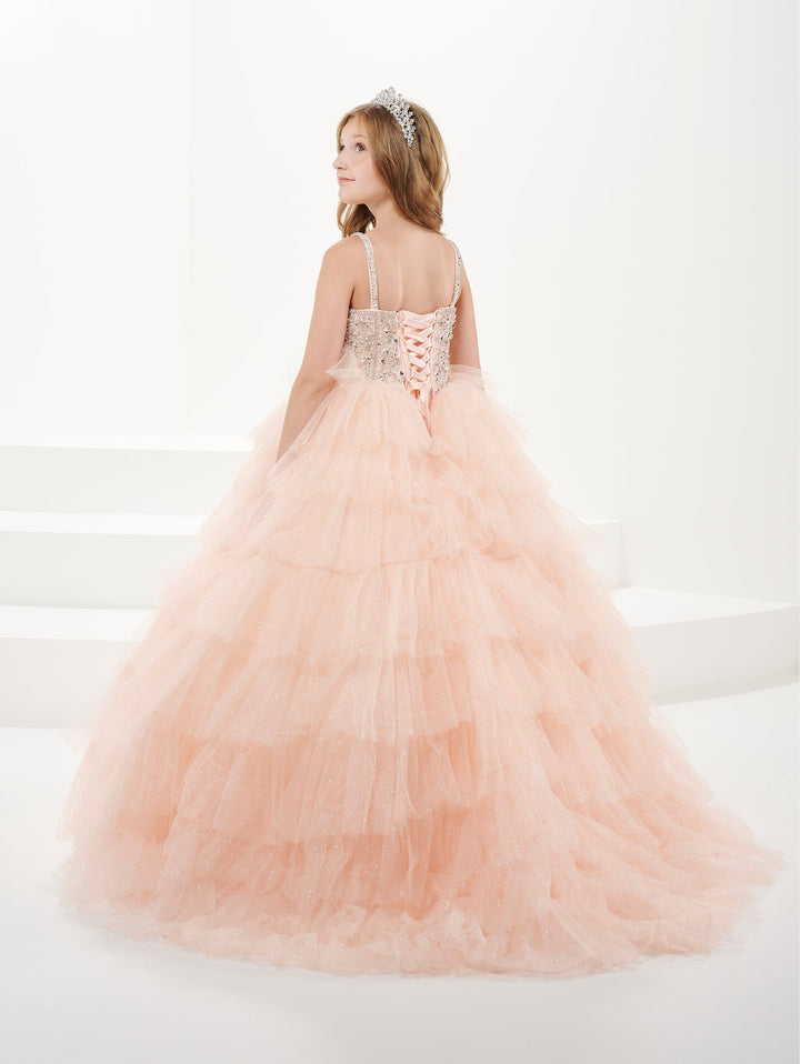 Girls Ruffled Sleeveless Gown by Tiffany Princess 13754