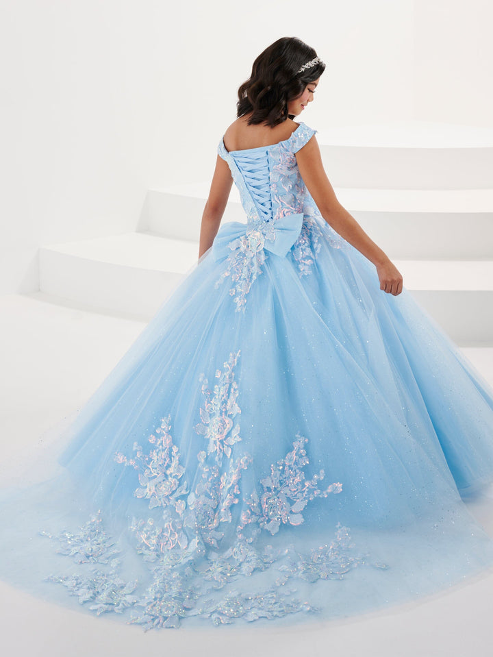 Girls Sequin Applique Gown by Tiffany Princess 13706