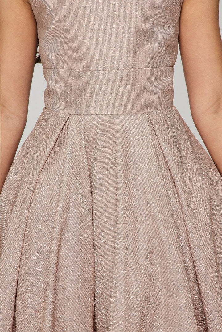 Girls Short Sleeveless Metallic Dress by Cinderella Couture 8011