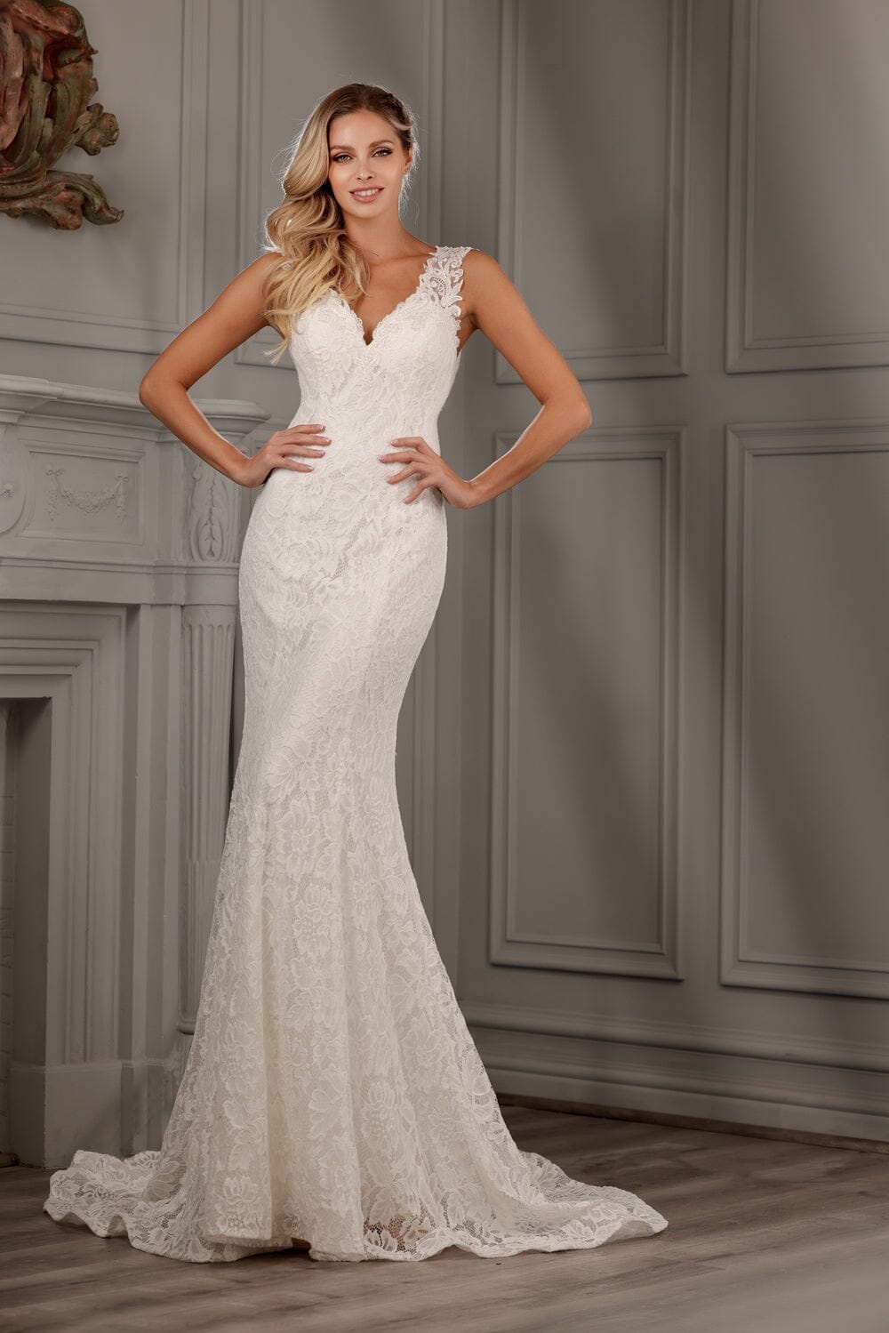 fitted lace dresses for women Sleeveless Bridal Gown by Abby Lane 97158 – ABC Fashion Bust:36