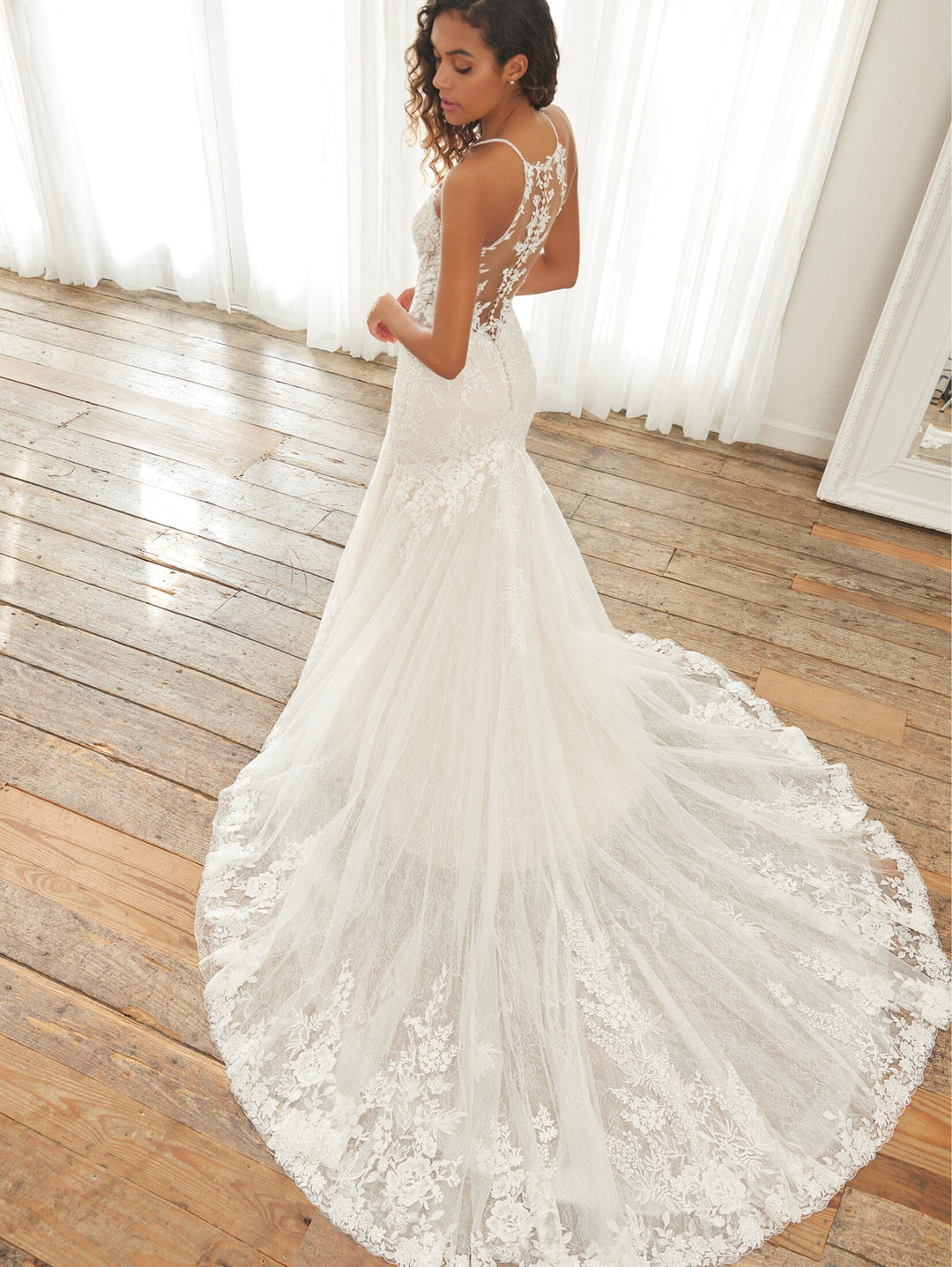 Lace Halter Mermaid Bridal Gown by Adrianna Papell 31226