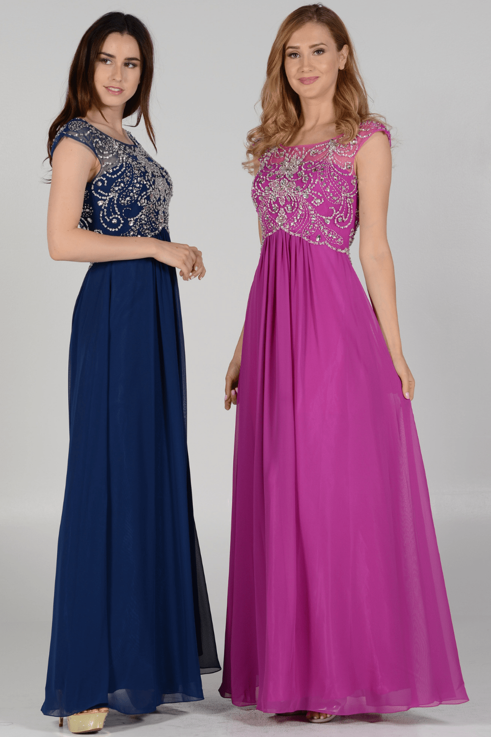 Long A-Line Gown By Poly USA 7122 Orchid / S Long A-Line Gown By Poly USA 7122 Orchid / S