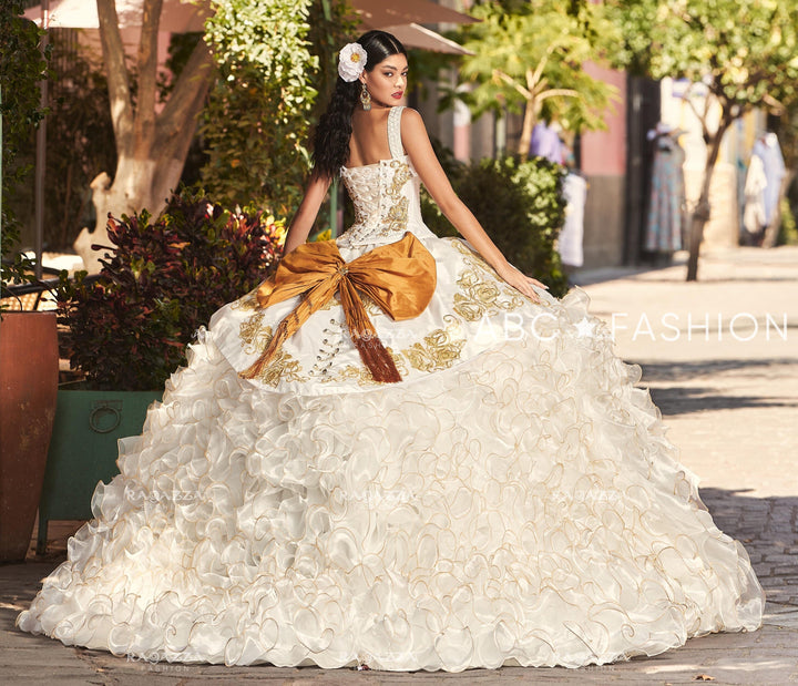 Rose Charro 2-Piece Quinceanera Dress by Ragazza M45-145