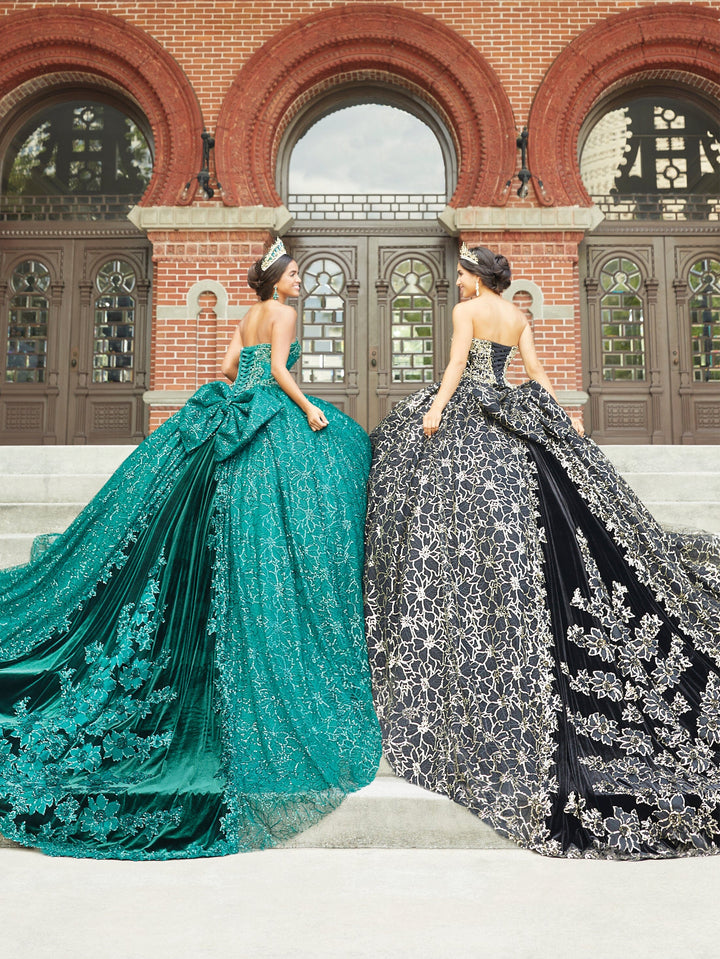 Sequin Print Quinceanera Dress by House of Wu 26054