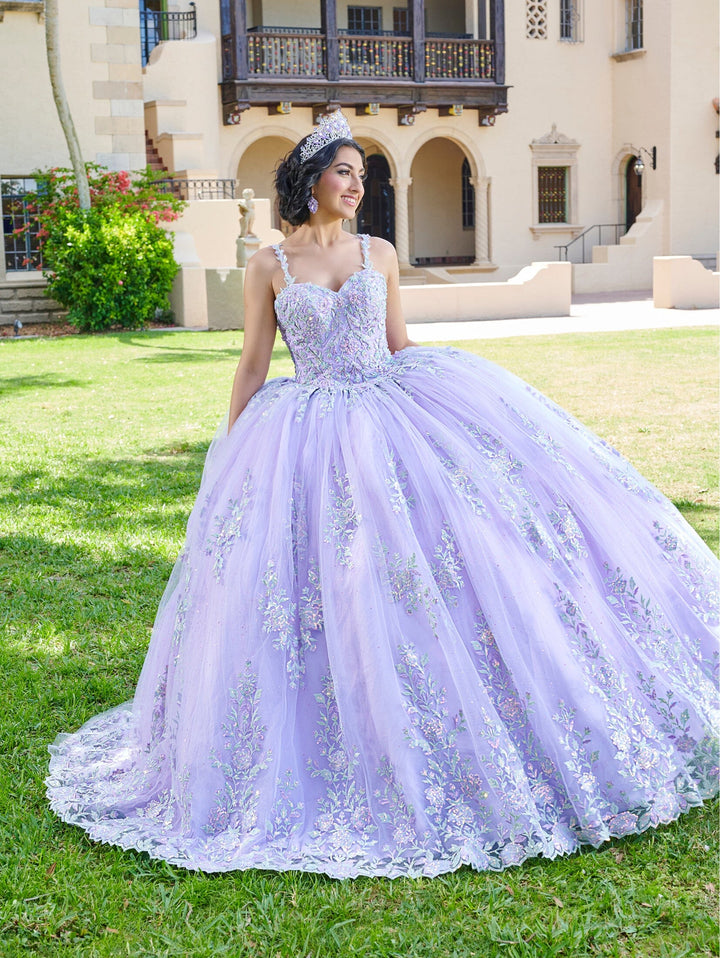 Sleeveless Cape Quinceanera Dress by House of Wu 26074