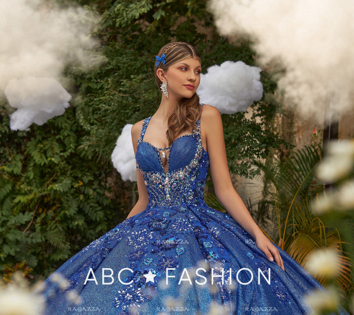 Sleeveless Cape Quinceanera Dress by Ragazza EV50-650