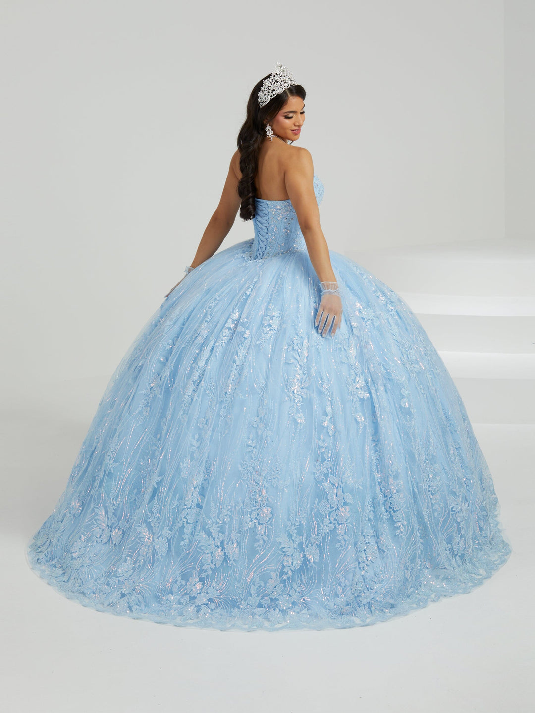 Strapless Corset Quinceanera Dress by Fiesta Gowns 56477