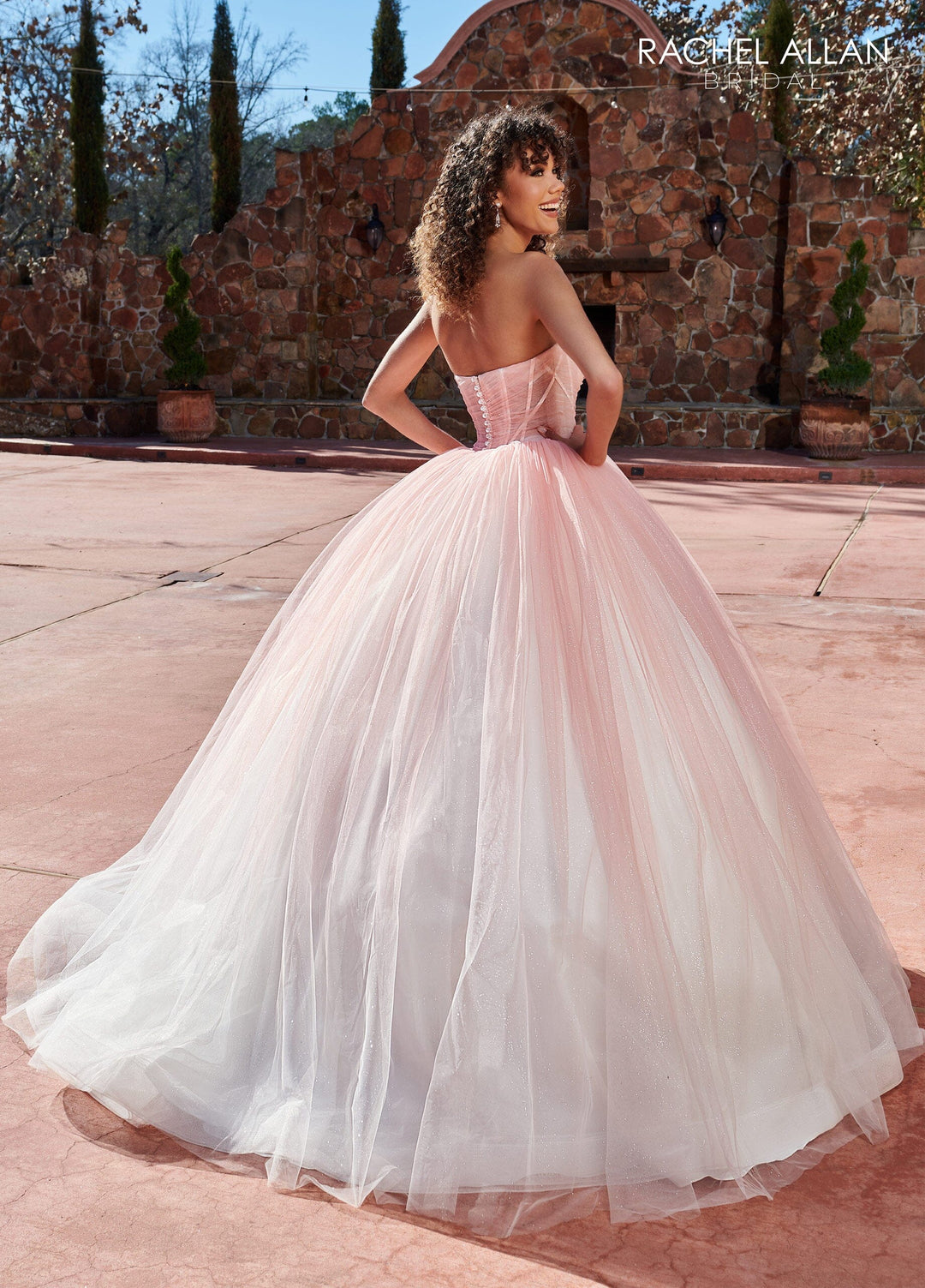Strapless Corset Wedding Gown by Rachel Allan RB6128