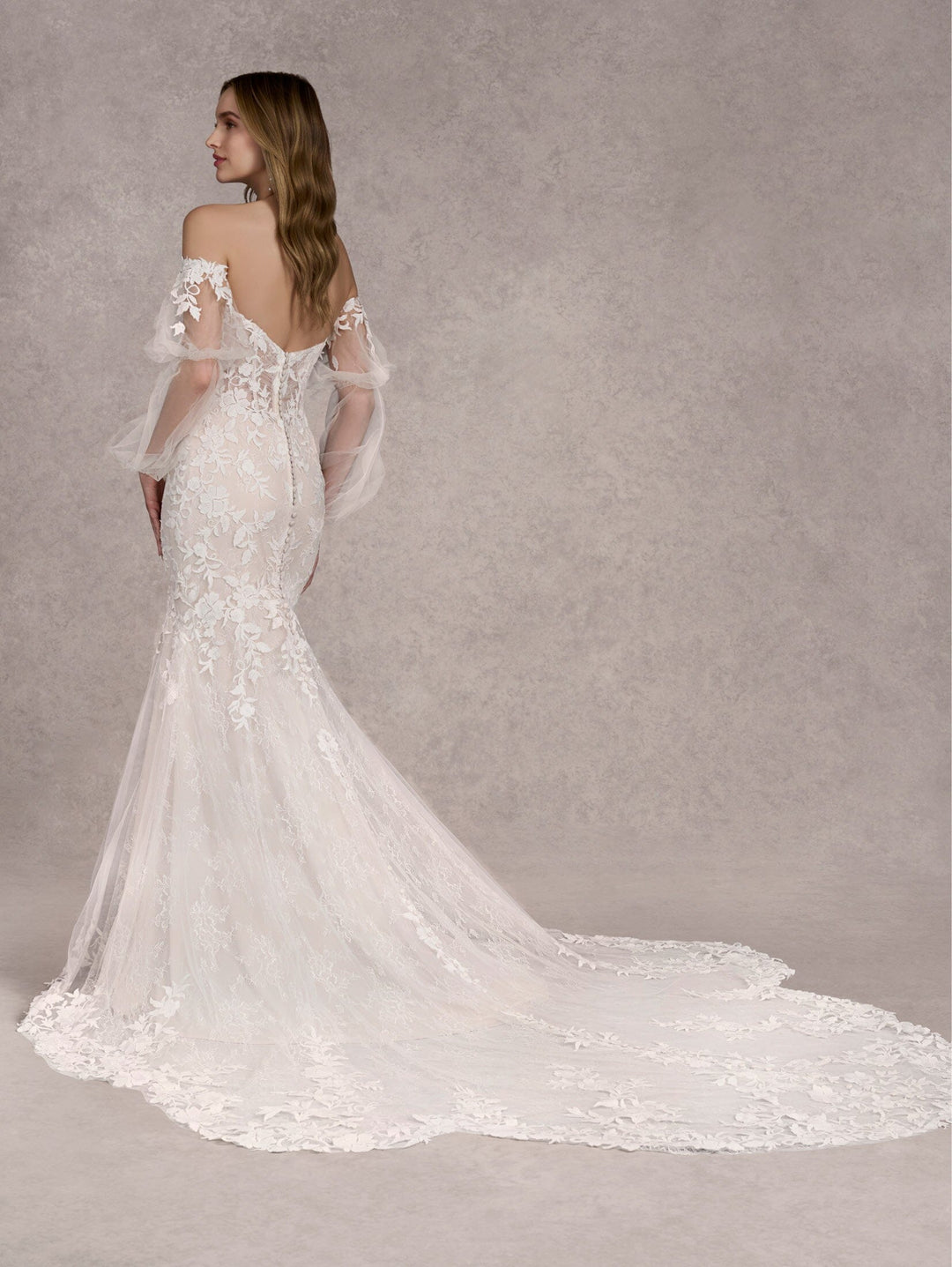 Strapless Lace Mermaid Bridal Gown by Adrianna Papell 31257