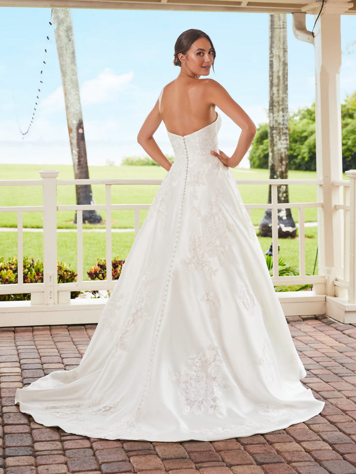 Strapless Mikado Wedding Gown by Adrianna Papell 31222