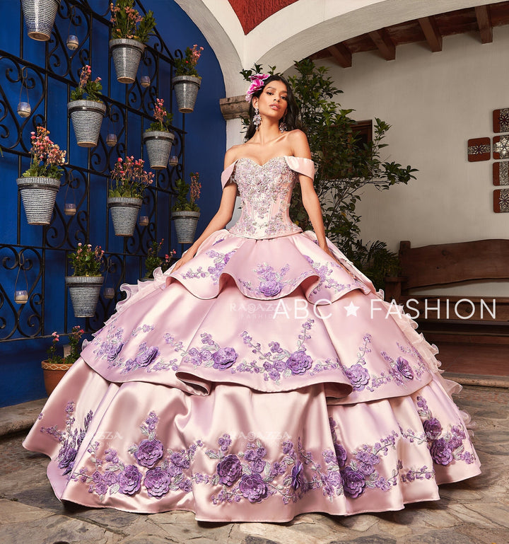 Tiered Floral 2-Piece Quinceanera Dress by Ragazza M47-147