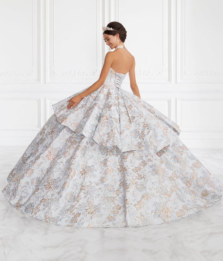 2 Piece Strapless Floral Print Quinceanera Dress by House of Wu 26947-Quinceanera Dresses-ABC Fashion