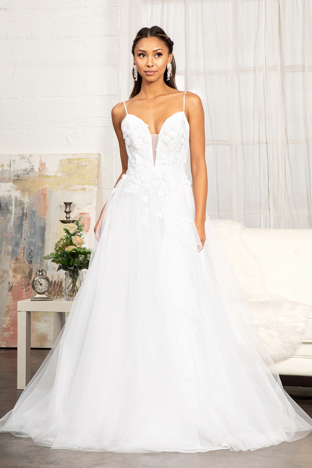 Elizabeth K GL3013 Wedding Dress - Formal Dress Shops White / XL Elizabeth K GL3013 Wedding Dress - Formal Dress Shops White / XL