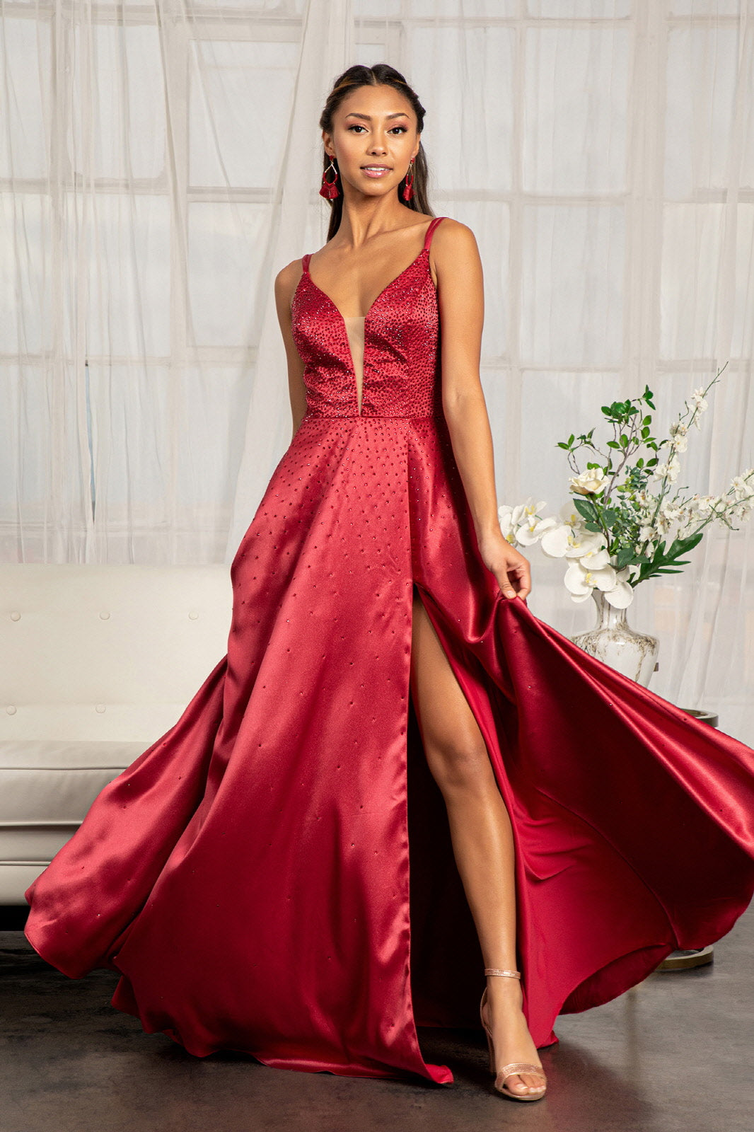 lace beaded prom dresses Faviana Beaded Lace Applique Prom Dress 11227