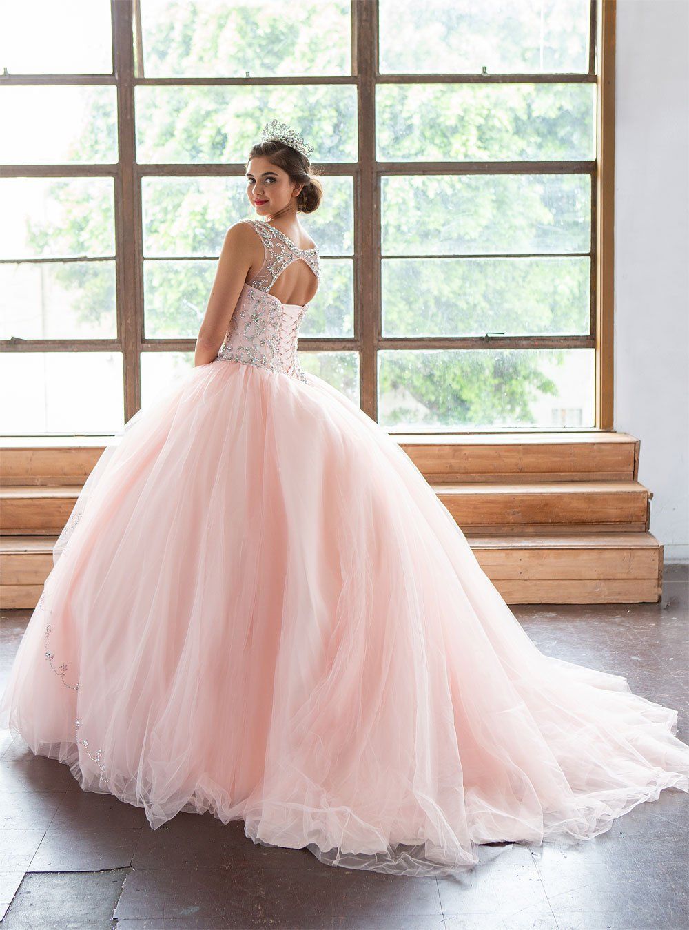 Beaded Sleeveless Illusion Quinceanera Dress by Calla KY77621X-Quinceanera Dresses-ABC Fashion