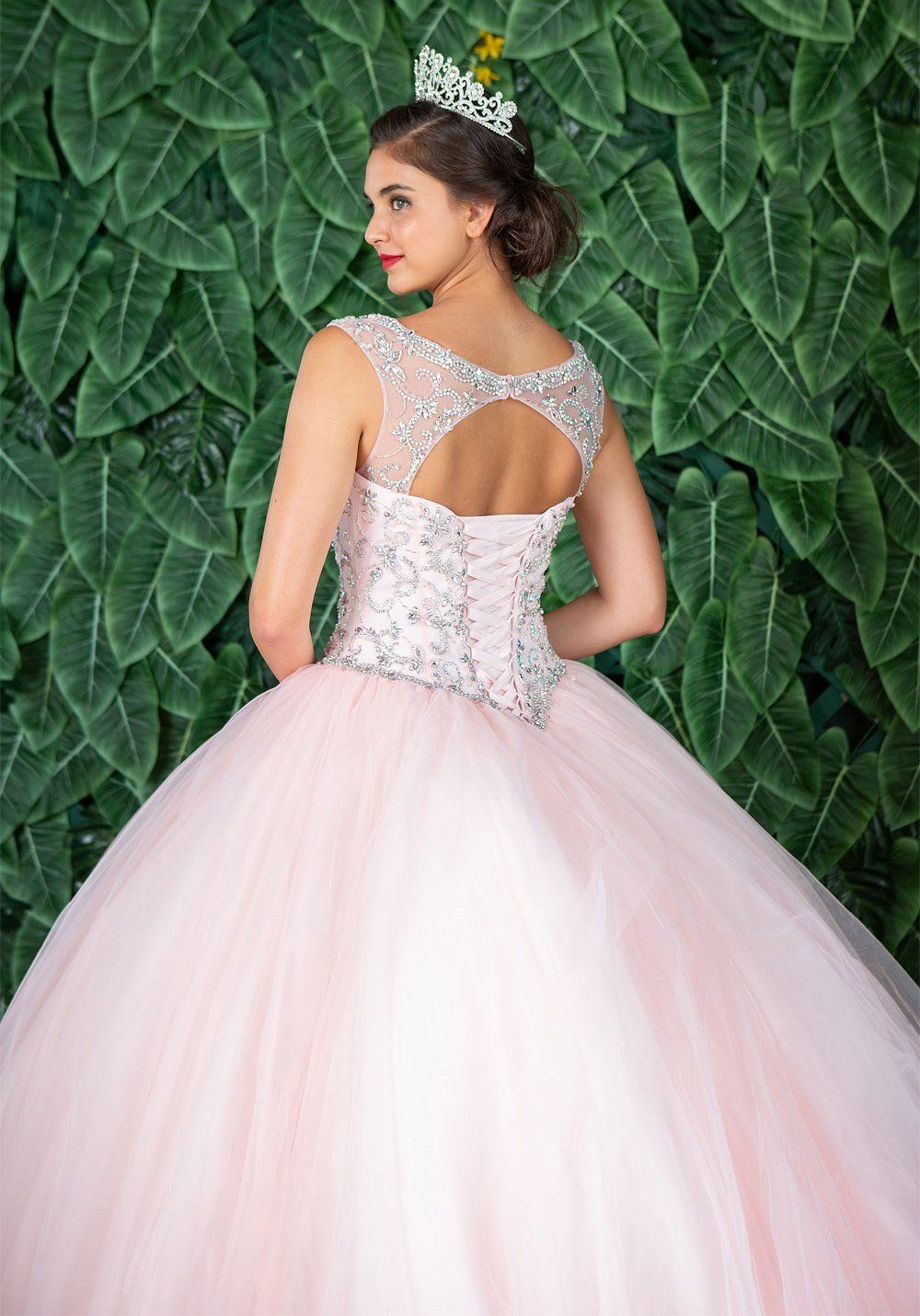 Beaded Sleeveless Illusion Quinceanera Dress by Calla KY77621X-Quinceanera Dresses-ABC Fashion