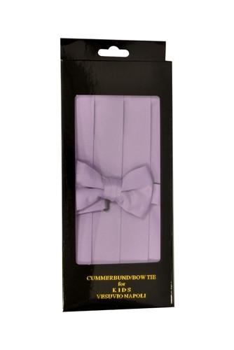 Boys Lavender Cummerbund and Bow Tie Set-Boys Cummerbund-ABC Fashion