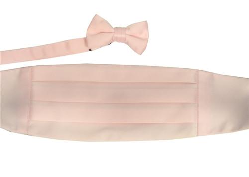 Boys Pink Cummerbund and Bow Tie Set-Boys Cummerbund-ABC Fashion